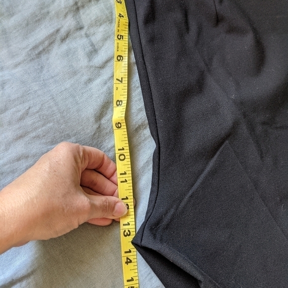 VINTAGE Sigrid Olsen High Waist Crop Pant Black 10 Langenlook - Picture 12 of 12